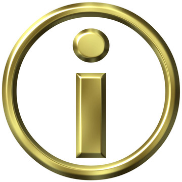 金色的信息符號(hào)