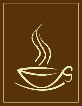 咖啡杯和煙