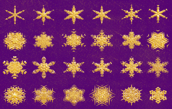 金色的雪花