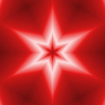 紅色六點(diǎn)星設(shè)計(jì)