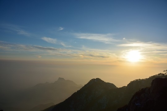 泰山冬日景色
