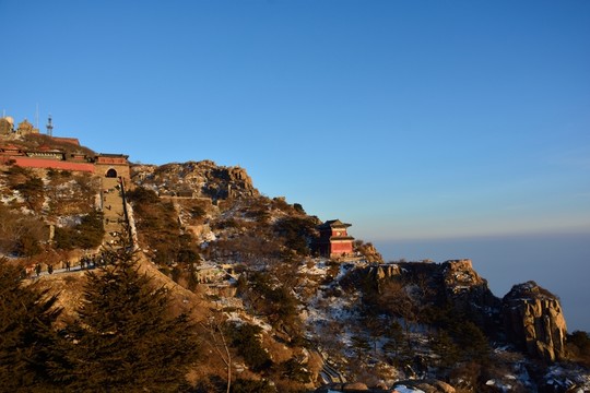 泰山冬日風光