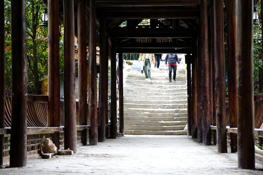 苗寨 古橋