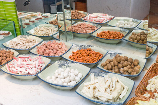 自助餐凍貨區(qū)葷菜區(qū)