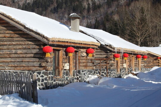 雪鄉(xiāng) 雙峰林場 春節(jié)