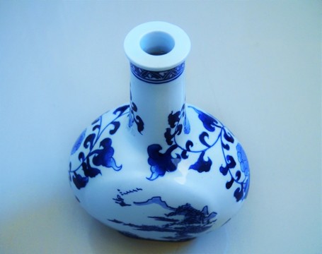 青花瓷酒瓶 白酒瓶 藍(lán)花瓶