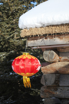 雪鄉(xiāng) 雙峰林場 春節(jié) 紅燈 燈