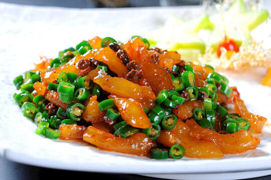 青椒豆豉鹿筋