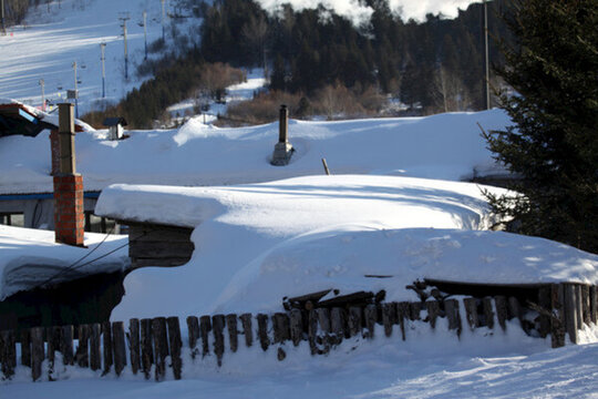 雪鄉(xiāng) 雙峰林場 雪景