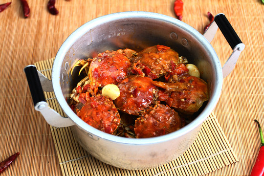 蟹肉煲