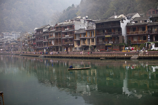 鳳凰古城 湘西 著名景點(diǎn) 冬天