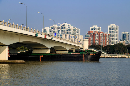 沙船過(guò)橋 姚江 三江口 城