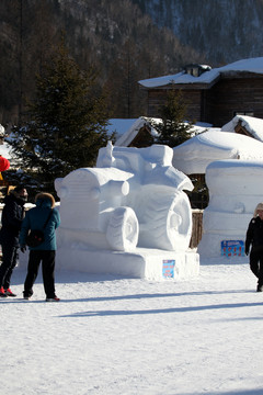 雪雕 雕塑