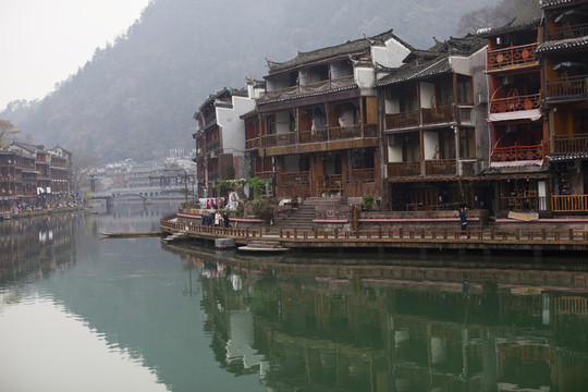 鳳凰古城 湘西 著名景點(diǎn) 冬天