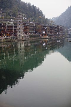鳳凰古城 湘西 著名景點(diǎn) 冬天