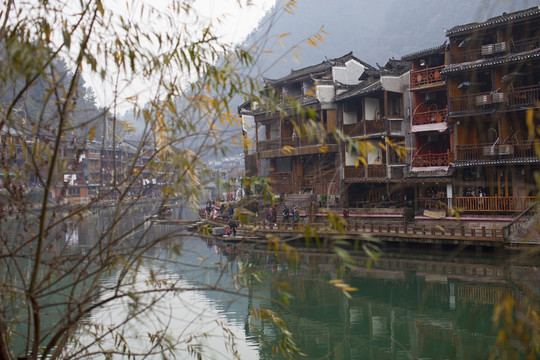 鳳凰古城 湘西 著名景點 冬天