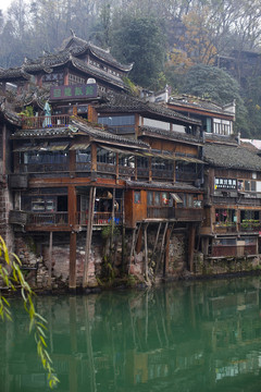 鳳凰古城 湘西 著名景點(diǎn) 冬天