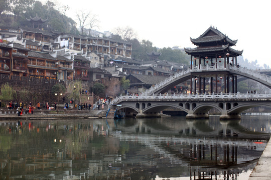 鳳凰古城 夜景 湘西 著名景點(diǎn)