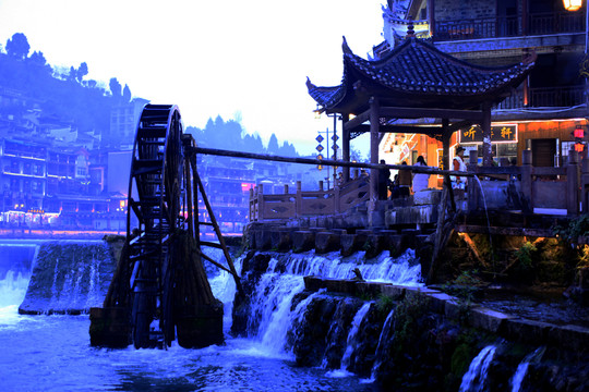 鳳凰古城 夜景 湘西 著名景點(diǎn)