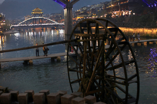 鳳凰古城 夜景 湘西 著名景點(diǎn)