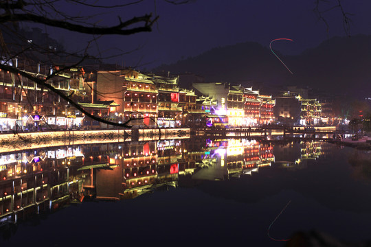 鳳凰古城 夜景 湘西 著名景點(diǎn)
