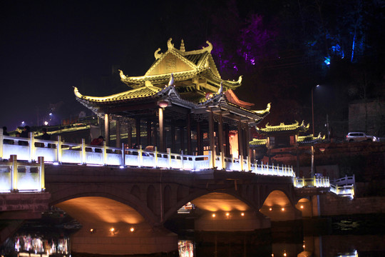鳳凰古城 湘西 著名景點(diǎn) 冬天