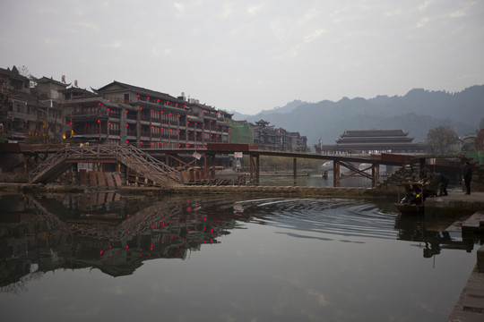 鳳凰古城 湘西 著名景點 冬天