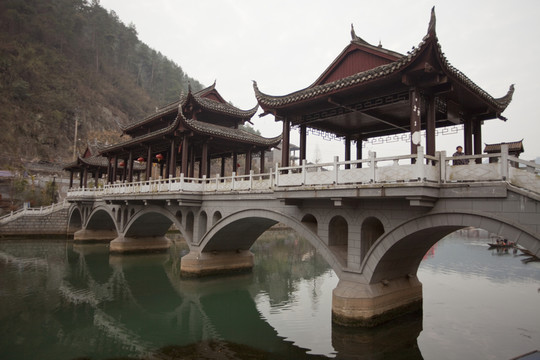 鳳凰古城 湘西 著名景點(diǎn) 冬天