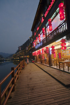 鳳凰古城 夜景 湘西 著名景點