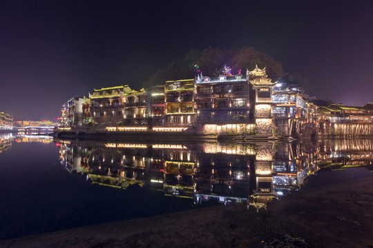 鳳凰古城 夜景 湘西 著名景點