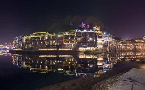 鳳凰古城 夜景 湘西 著名景點(diǎn)