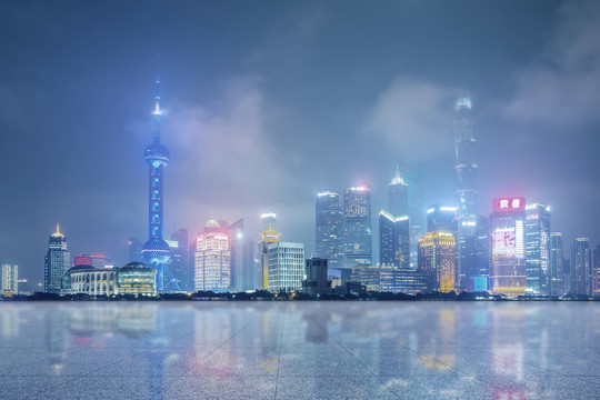 上海陸家嘴夜景