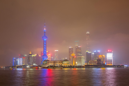 上海陸家嘴夜景