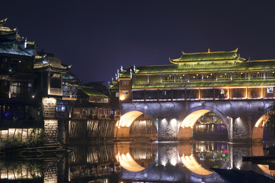 鳳凰古城 夜景 湘西 著名景點
