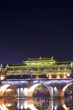 鳳凰古城 夜景 湘西 著名景點(diǎn)