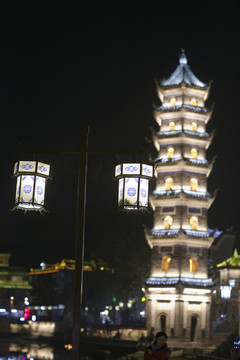 鳳凰古城 夜景 湘西 著名景點