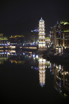 鳳凰古城 夜景 湘西 著名景點(diǎn)
