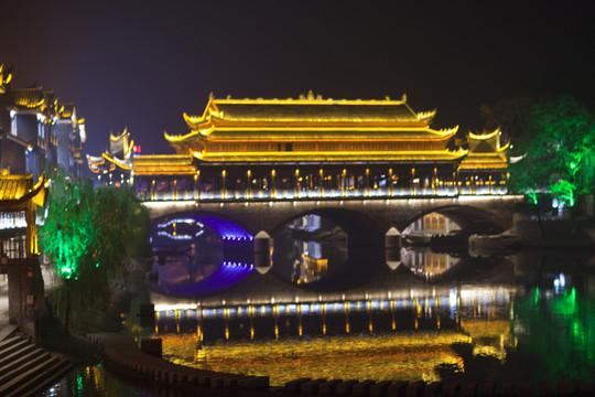 鳳凰古城 湘西 著名景點(diǎn) 冬天