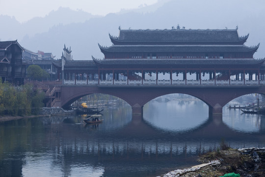 鳳凰古城 湘西 著名景點(diǎn) 冬天