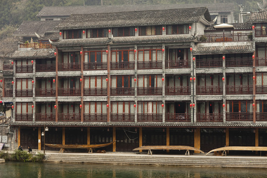 鳳凰古城 湘西 著名景點 冬天