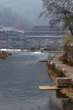 鳳凰古城 湘西 著名景點 冬天
