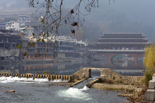 鳳凰古城 湘西 著名景點 冬天