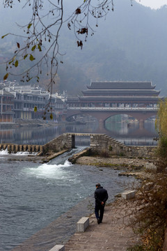 鳳凰古城 湘西 著名景點(diǎn) 冬天