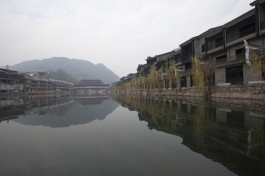 鳳凰古城 湘西 著名景點(diǎn) 冬天