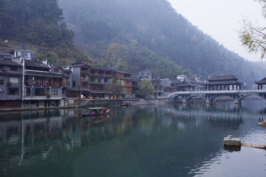 鳳凰古城 湘西 著名景點(diǎn) 冬天