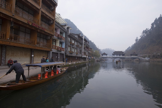 鳳凰古城 湘西 著名景點 冬天
