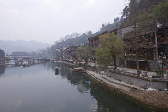 鳳凰古城 湘西 著名景點 冬天
