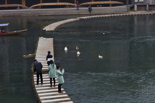 鳳凰古城 湘西 著名景點 冬天