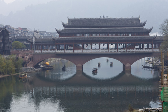 鳳凰古城 湘西 著名景點(diǎn) 冬天