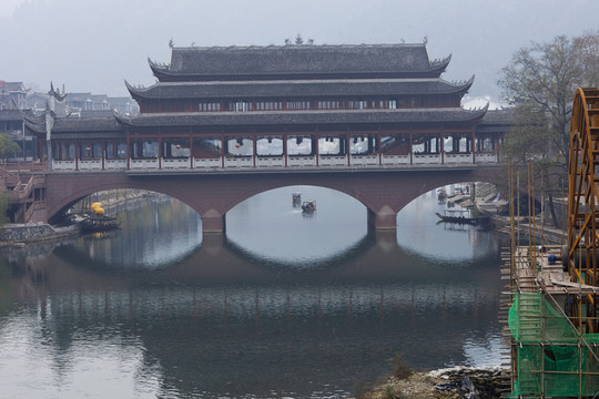 鳳凰古城 湘西 著名景點 冬天